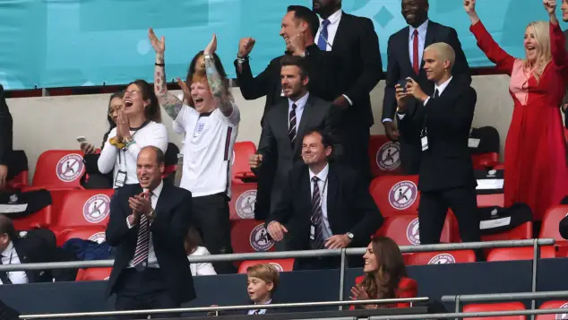 Prinz William, Prinz George, Herzogin Kate, Ed Sheeran, David Beckham, Romeo Beckham, Ellie Goulding
