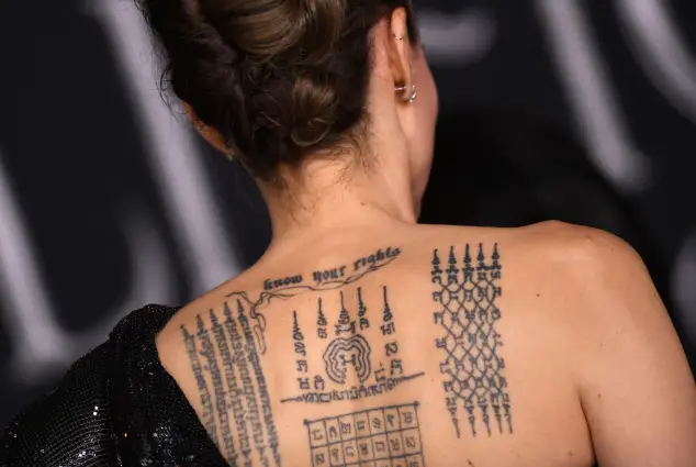 angelina jolie tattoo
