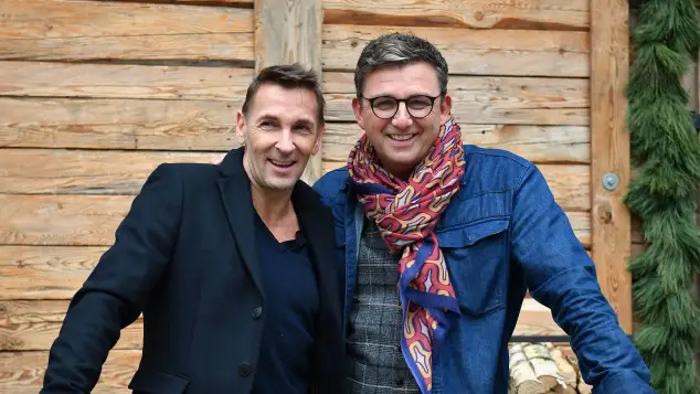 Mark Keller und Hans Sigl bei einem Pressetermin am 21. November 2017