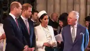 Herzogin Meghan, Prinz Harry, König Charles und Prinz William Westminster Abbey
