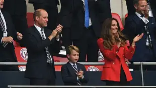 Prinz William und Herzogin Kate und Prinz George