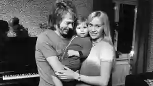 agnetha fältskog und björn ulvaeus mit kind