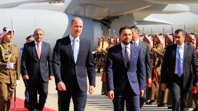 Prinz William und Kronprinz Hussein von Jordanien
