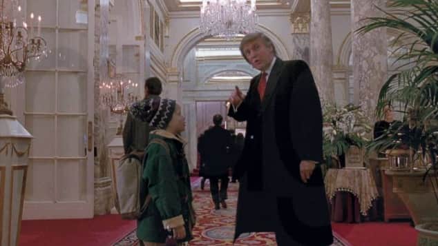 Macaulay Culkin und Donald Trump