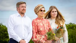 Königs Willem-Alexander, Königin Máxima und Prinzessin Amalia während ihrer Karibik-Reise Anfang 2023