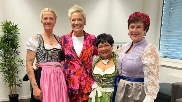 Denise Munding, Inka Bause, Narumol und Iris Abel