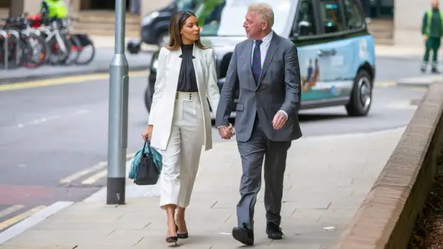 Lilian de Carvalho Monteiro und Boris Becker