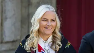 Kronprinzessin Mette-Marit von Norwegen am Nationalfeiertag am 17. Mai 2023 in Oslo.