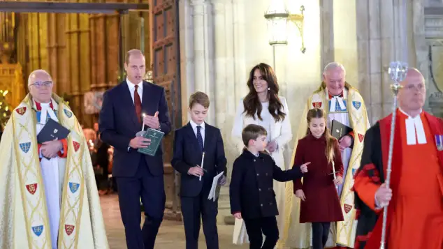 Prinz William und Herzogin Kate mit ihren Kindern