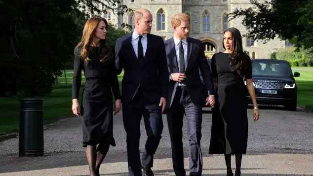 Prinzessin Kate, Prinz William, Prinz Harry und Herzogin Meghan