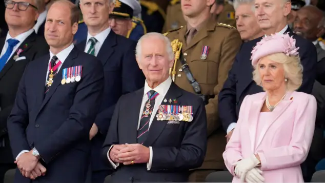 Prinz William, König Charles und Königin Camilla