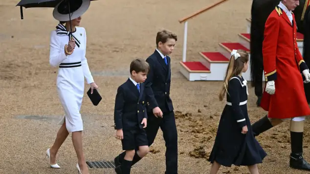 Prinzessin Kate, Prinz Louis, Prinz George und Prinzessin Charlotte