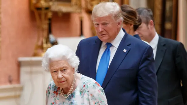 Queen und Donald Trump