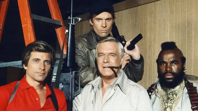 Dirk Benedict, George Peppard, Mr. T und Dwight Schultz