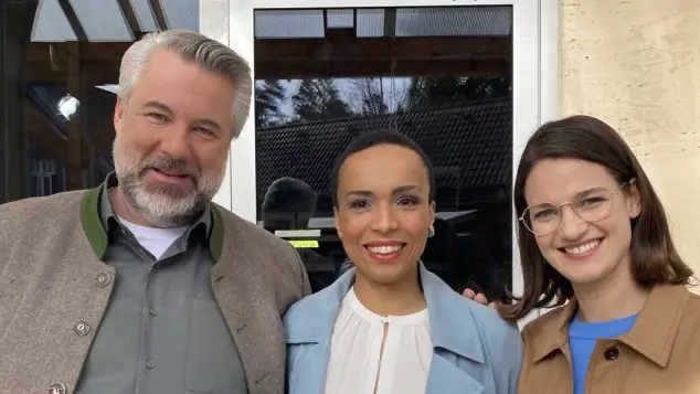 Dieter Fischer, Azizè Flittner und Michaela Baumgartner