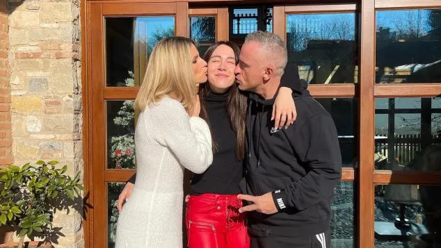 Michelle Hunziker und Eros Ramazzotti mit Tochter Aurora