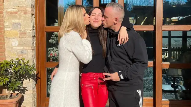 Michelle Hunziker und Eros Ramazzotti mit Tochter Aurora