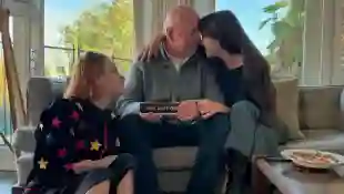 Bruce Willis mit seinen Töchter Tallulah und Scout 2024