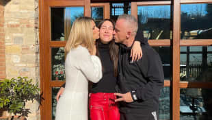 Michelle Hunziker und Eros Ramazzotti mit Tochter Aurora