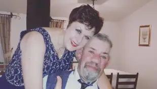 Iris Abel mit neuer Haarfarbe und Uwe Abel auf Instagram