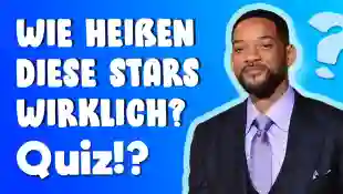 Wie heißen diese Stars wirklich Quiz
