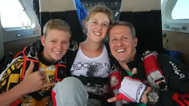 Mick, Gina und Michael Schumacher