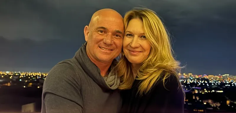 Andre Agassi und Steffi Graf