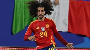 Marc Cucurella sorgt mit seiner Lockenpracht für Aufsehen