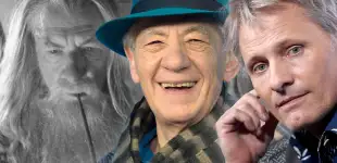 Der Herr der Ringe Schauspieler Ian McKellen,  Viggo Mortensen