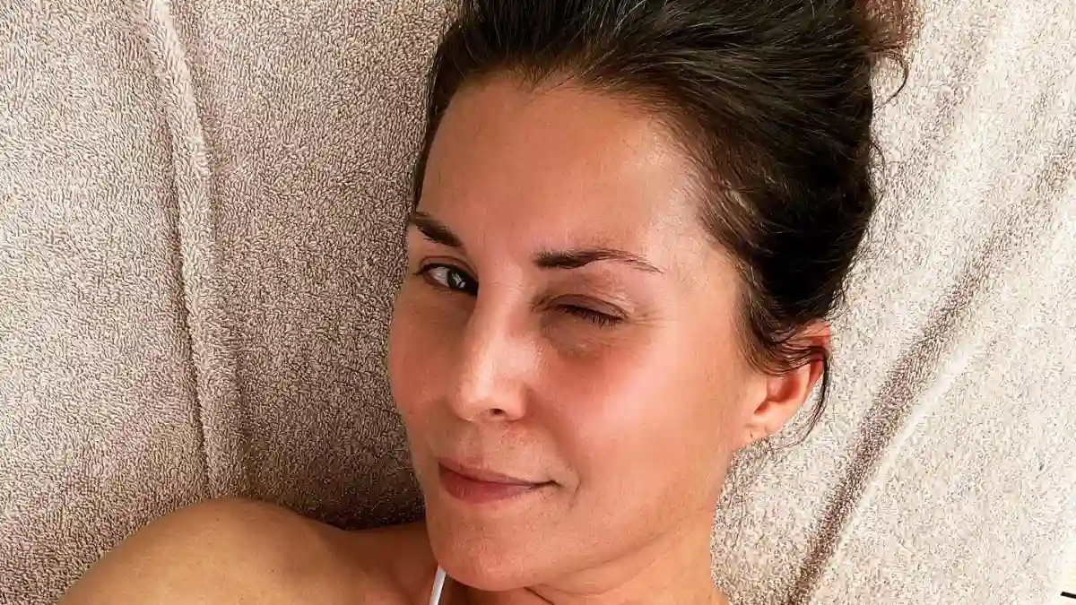 Moderatorin Vanessa Blumhagen Selfie ungeschminkt auf Instagram