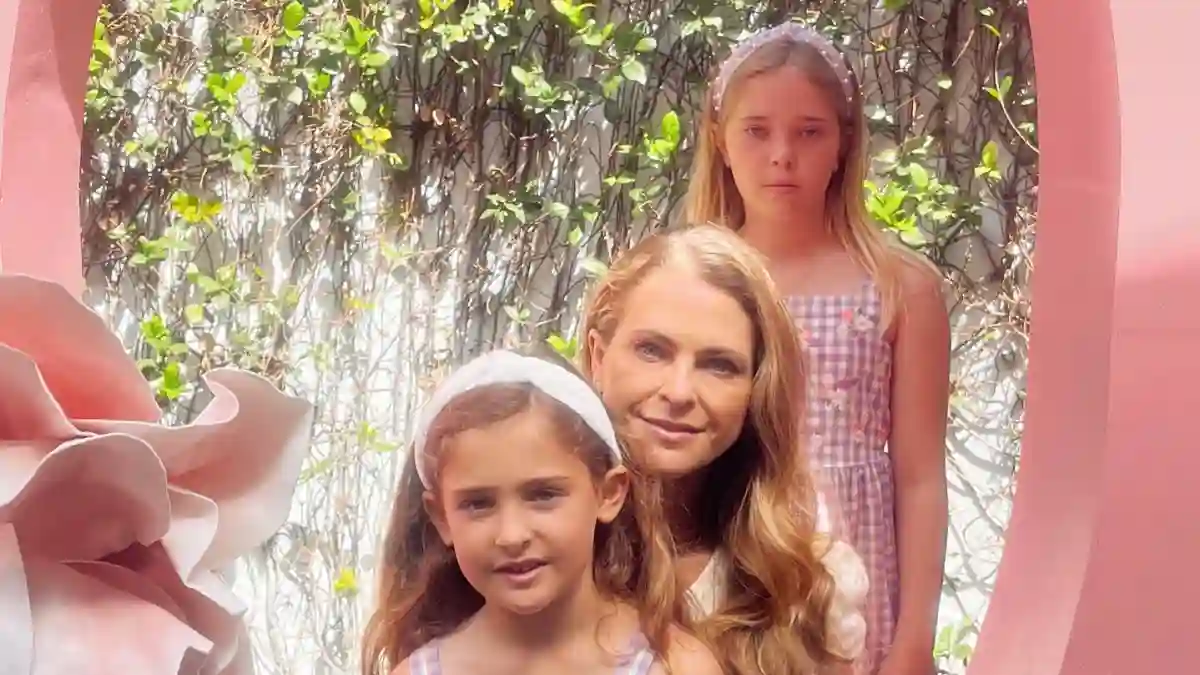 Prinzessin Madeleine mit prinzessin Adrienne und prinzessin Leonore