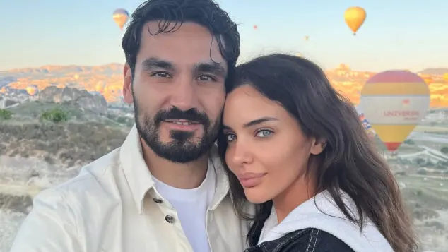 Ilkay Gündogan und  Sara Arfaoui