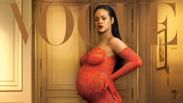 Rihanna auf dem Titelcover der „Vogue“