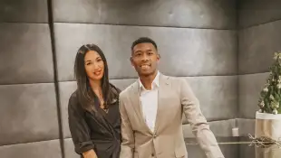 David Alaba mit Freundin Shalimar Heppner auf Instagram