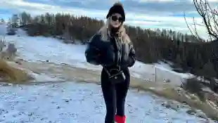 davina geiss ski schnee heiß sexy