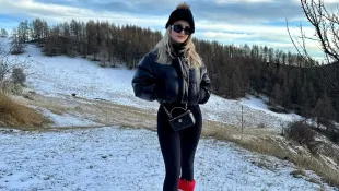 davina geiss ski schnee heiß sexy