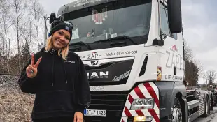 Sabrina Reiter ist Star bei den „Trucker Babes“