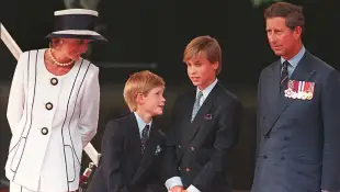 Lady Diana, Prinz Harry, Prinz William und Prinz George