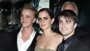 Tom Felton, Emma Watson und Daniel Radcliffe