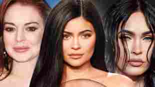 Lindsay Lohan, Kylie Jenner, Megan Fox aufgespritzte gemachte Lippen
