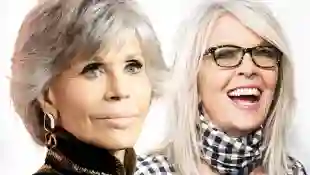 Jane Fonda, Diane Keaton Promi-Frisuren für Frauen über 60