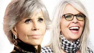 Jane Fonda, Diane Keaton Promi-Frisuren für Frauen über 60