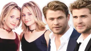 Liam Hemsworth Chris Hemsworth, Ashley Olsen and Mary-Kate Olsen siblings film together