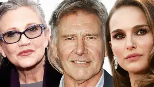 Durch die Jahre mit den Star Wars Darstellern: Natalie Portman, Harrison Ford,  Carrie Fisher