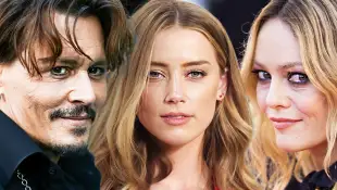 Liebeskarussell: Johnny Depp, seine Ex-Freundinnen und deren weitere Partner: Vanessa Paradis; Johnny Depp, Amber Heard