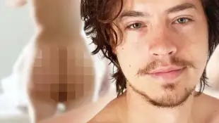 Cole Sprouse almost naked