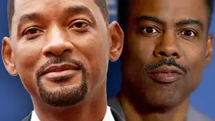 Will Smith und Chris Rock so stehen wie zueinander