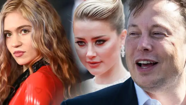 Grimes, Amber Heard und Elon Musk