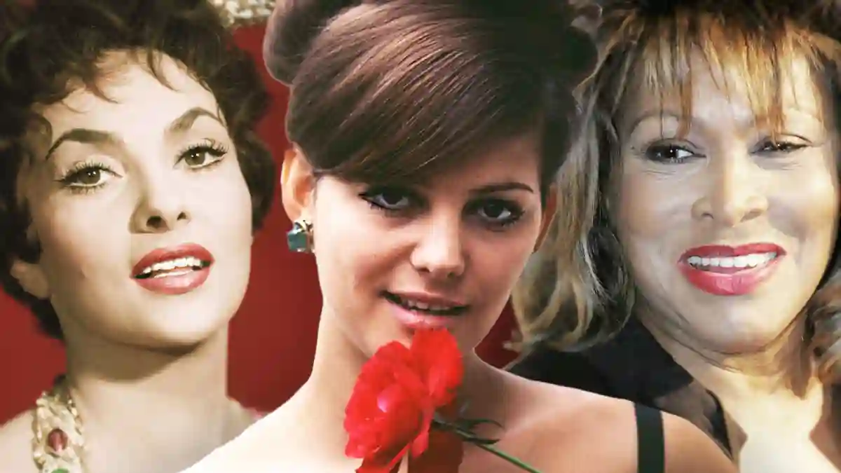 Claudia Cardinale, Tina Turner, Gina Lollobrigida Schönsten Frauen früher heute