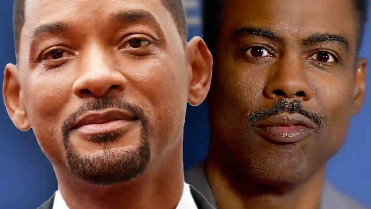 Will Smith und Chris Rock so stehen wie zueinander